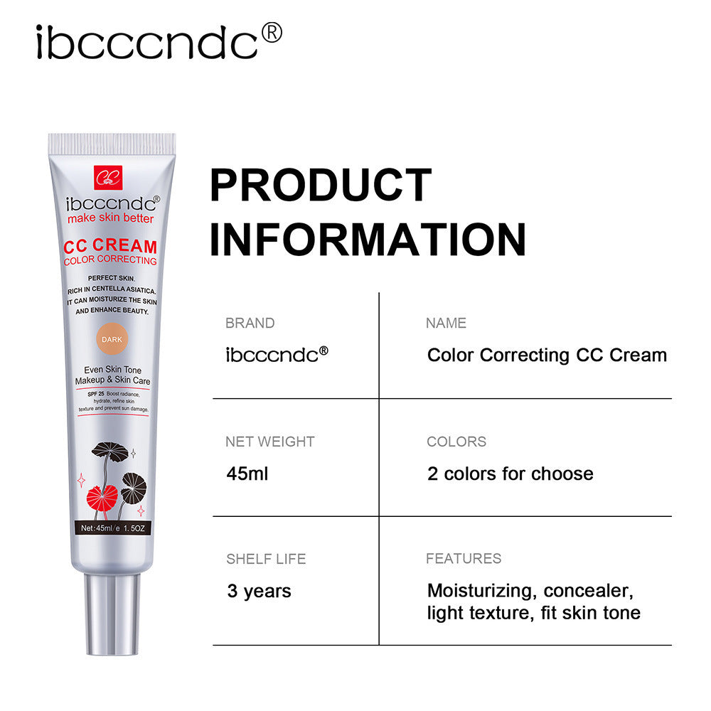 Moisturizing Correcting CC Cream Waterproof Anti-sweat  Protect Skin Erborian Make