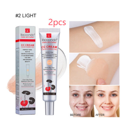 Moisturizing Correcting CC Cream Waterproof Anti-sweat  Protect Skin Erborian Make