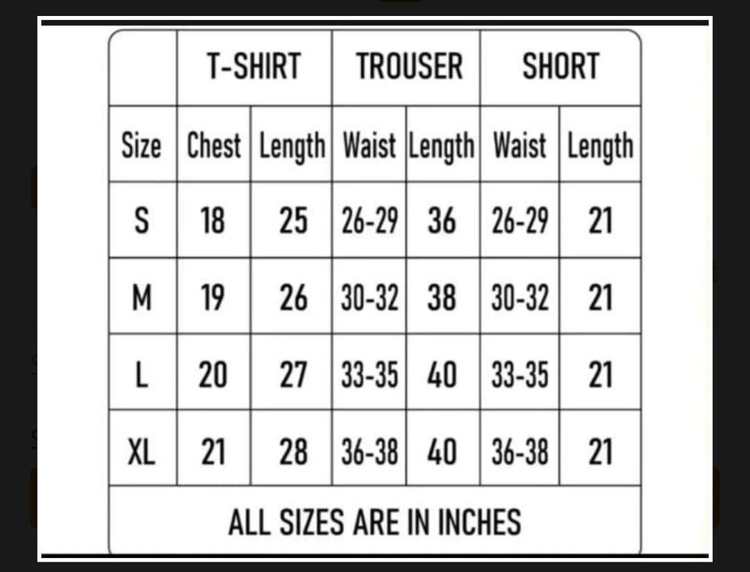 2 PCS Men's Jersey Printed T-Shirt & Shorts Tracksuit