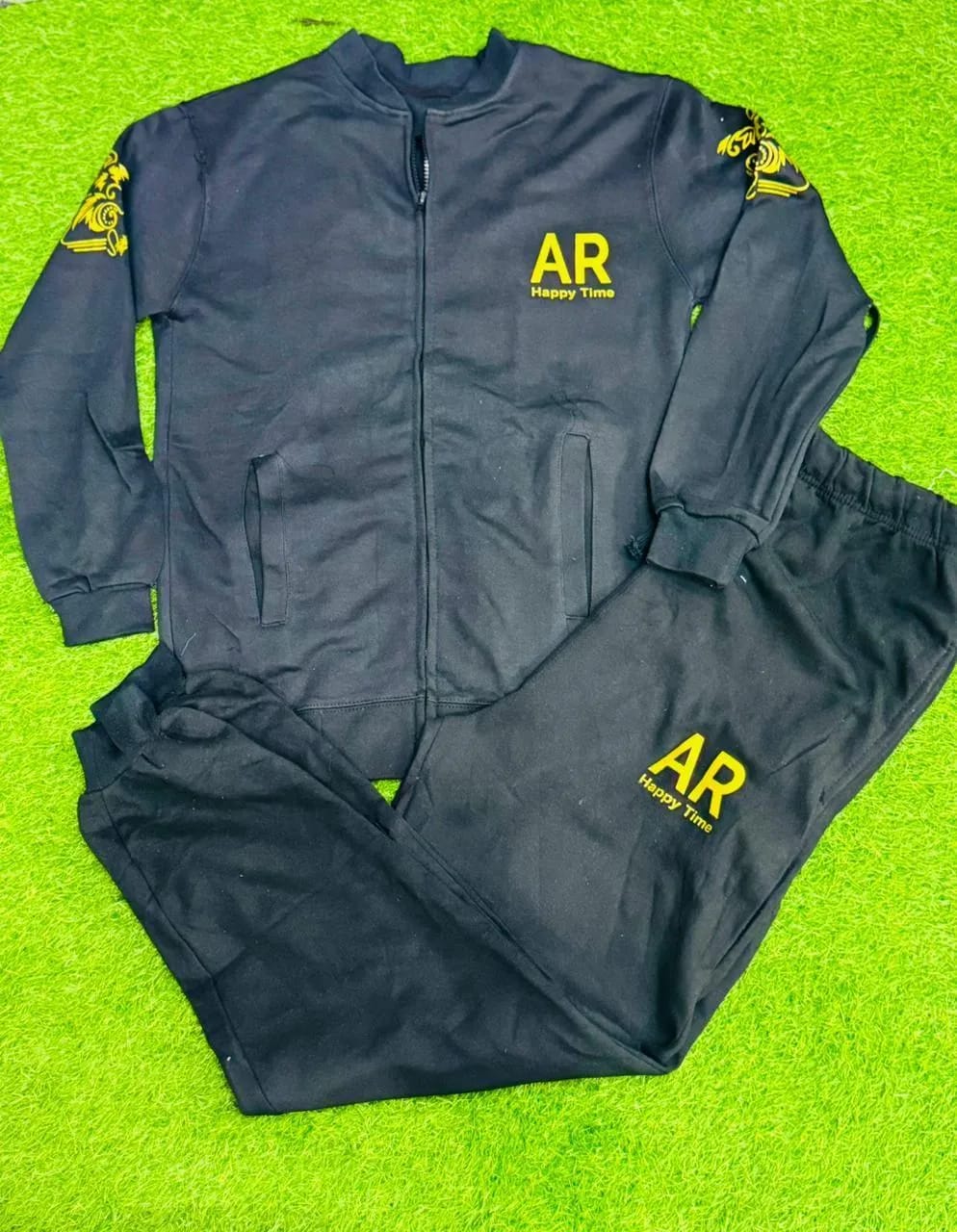 Men's Fleece Printed Track Suit