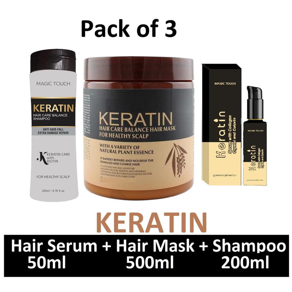 Ultimate 3 in 1 Hair Care Deal Pack of 3 Treatments-Shampoo, Serum & Mask