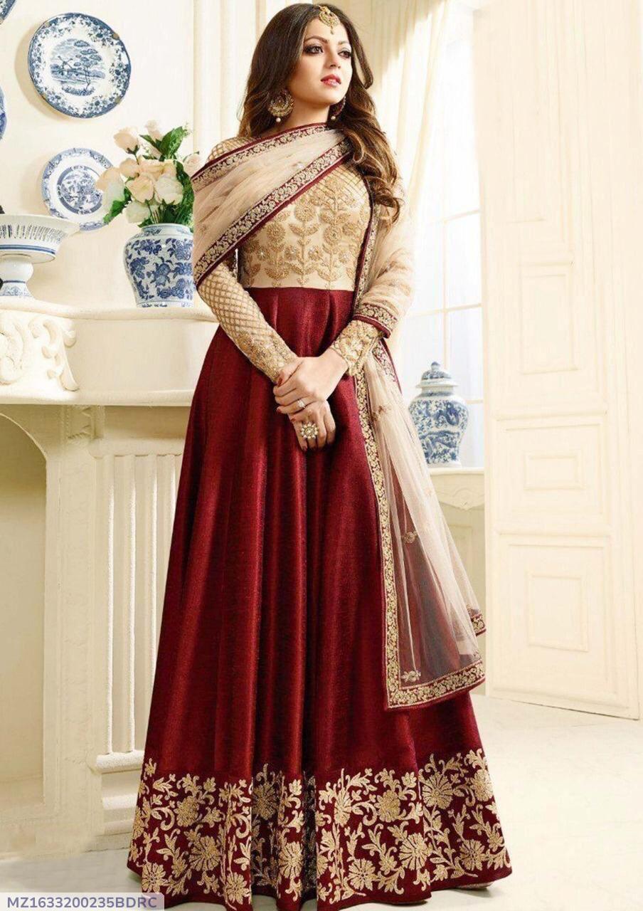 3 Pcs Women's Unstitched Embroidered Suit