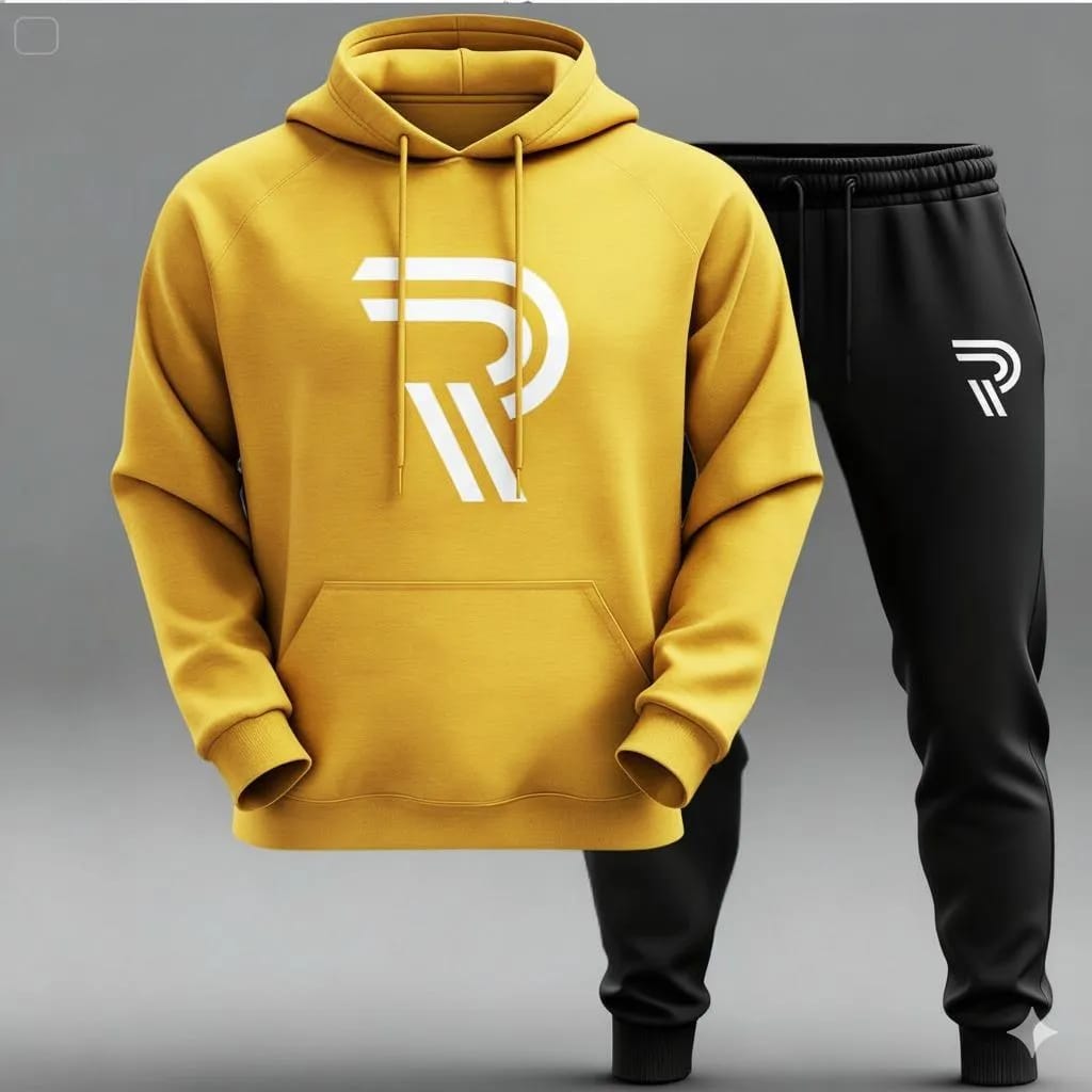 Trendy Printed Hoodie Track Suit for Men