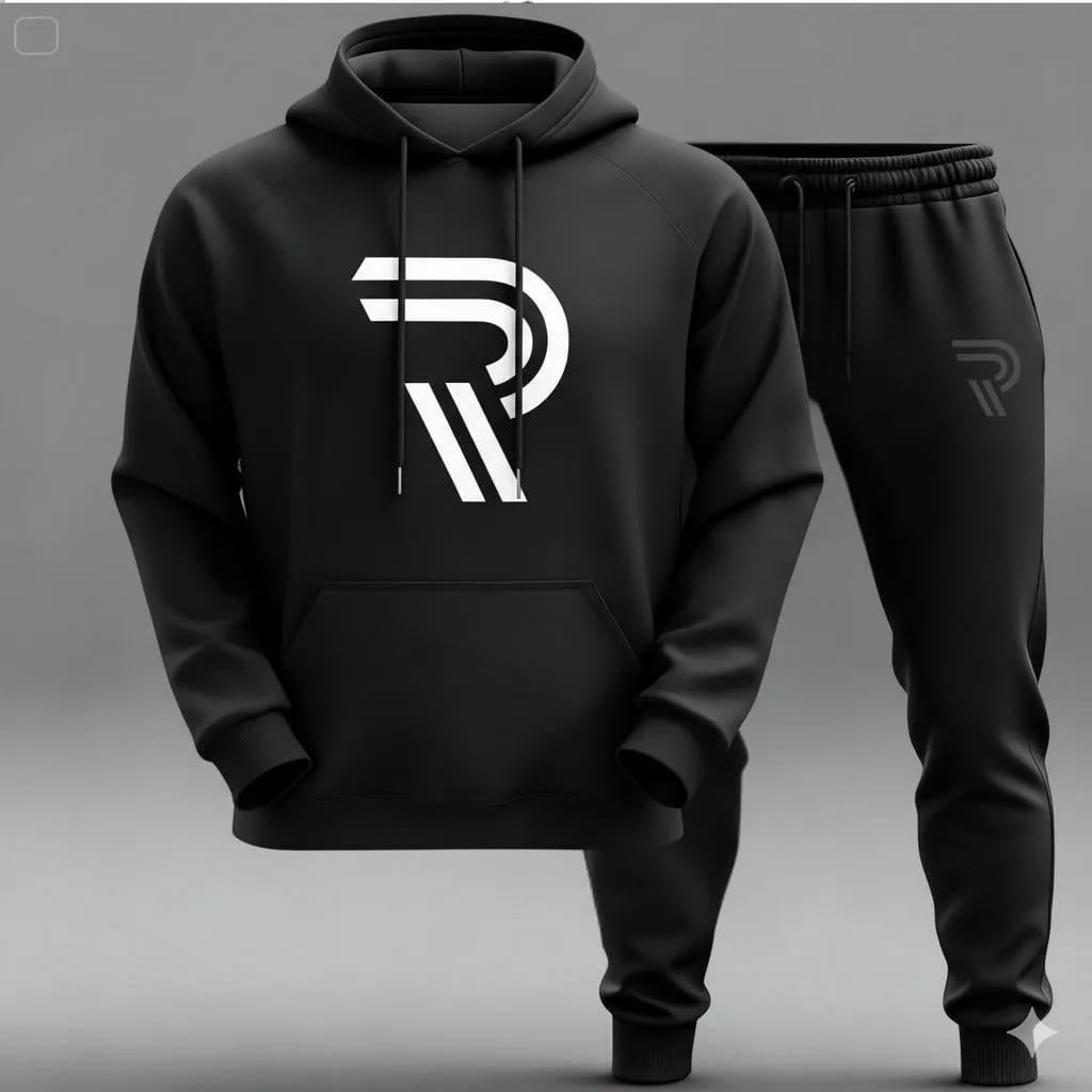 Trendy Printed Hoodie Track Suit for Men