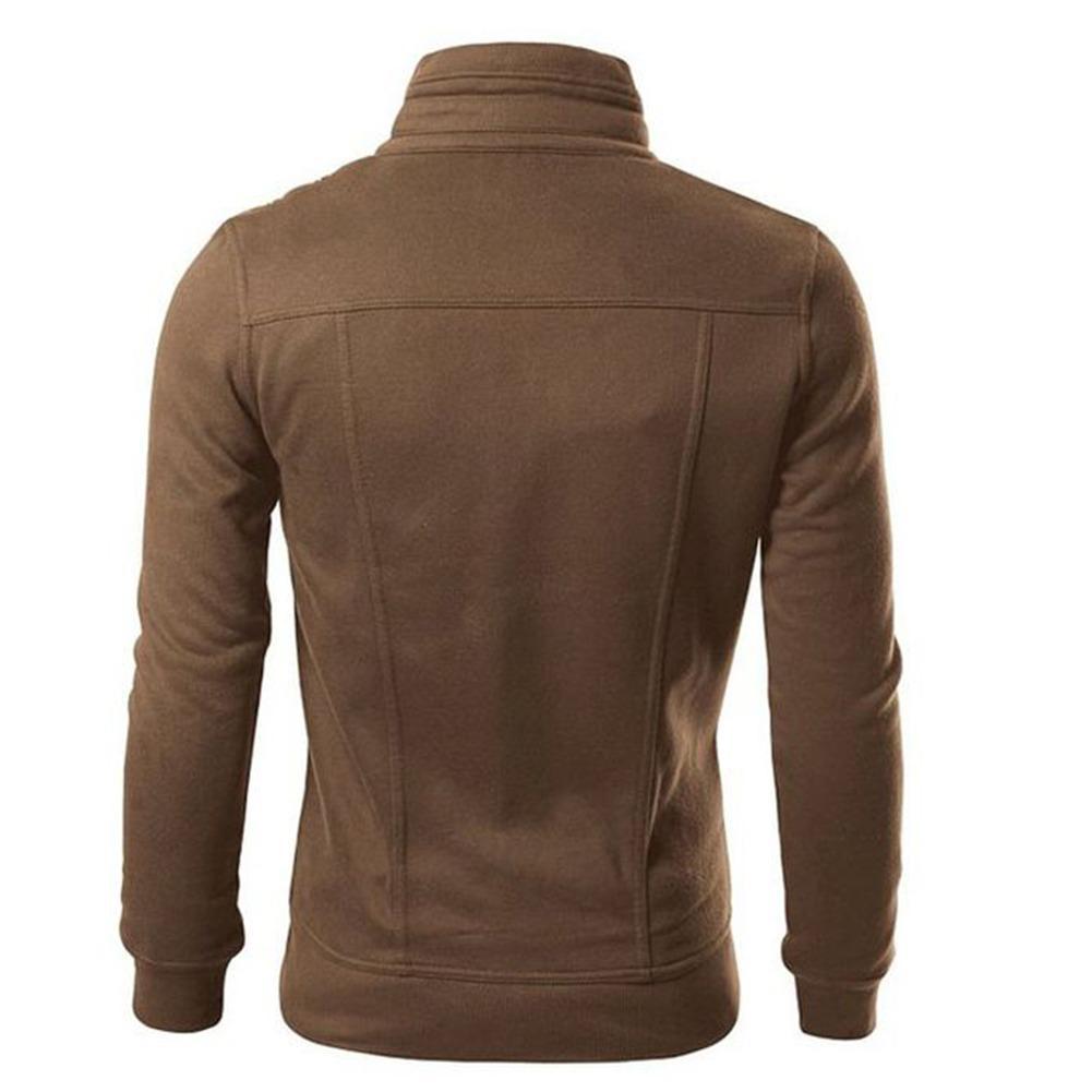 1 Pc Men's Stitched Fleece Mexican Style Jacket Brown