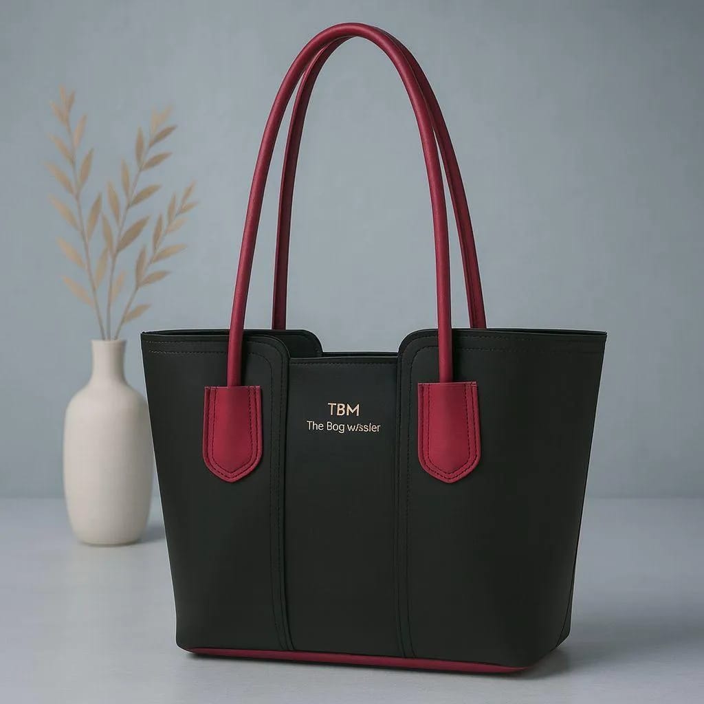 Women's PU Leather Plain Shoulder Bag