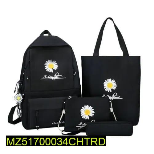 4 Pcs Floral Design Bag Set for Girls