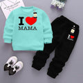 Trendy 2 Pcs Printed Fleece Sweatshirt Tracksuit for Boys's and Girl's (Ages 1-12)