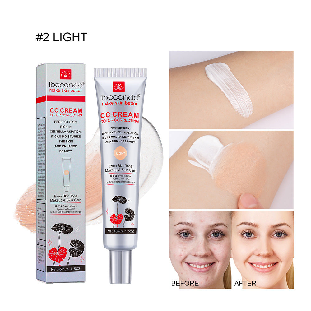 Moisturizing Correcting CC Cream Waterproof Anti-sweat  Protect Skin Erborian Make